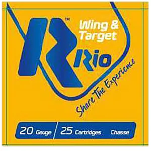 Rio Ammunition WT2075 Wing & Target 20Gauge 2.75 7/8oz 7.5Shot 25 Per Box/10 Case, Shotshell Lead Loads