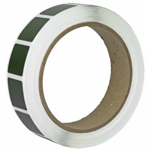 Action Target PAST/DKGR, Target Pasters, 7/8 in Square Bullet Hole Repair Paster, Military Green, 1000 Per Roll PAST/DKGR
