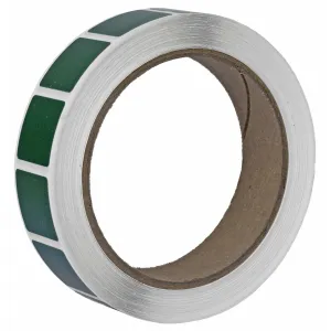 Action Target PAST/GR, Target Pasters, 7/8 in Square Bullet Hole Repair Paster, Green, 1000 Per Roll PAST/GR