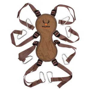 Velvet Antler Tech Trophy Head Harness Brown Nylon Up to 150 lbs