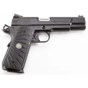 Wilson Combat X-TAC Elite Pistol XTCE-FS-45, 45 ACP, 5 Match, Fiber Optic, Black Armor-Tuff, 8 Rds
