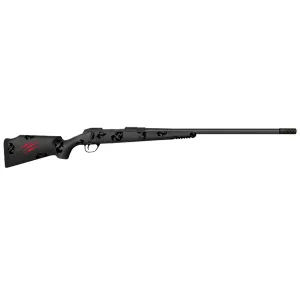 Fierce FCRG7MMBC20BBO Carbon Rage Full Size 7mm BC 3+1 20 Black Carbon Fiber Threaded Barrel, Black Cerakote Stainless Steel Drilled & Tapped Receiver, Pic Rail Forend, Blackout Camo Monte Carlo Carbon Fiber Stock, Right Hand, Rifle