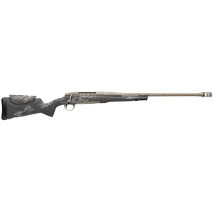 Browning 036085294 X-Bolt 2 Mountain Pro SPR Full Size 300 PRC 3+1 22 Smoked Bronze Cerakote Spiral Fluted Threaded BBL & Drilled & Tapped Stainless Rcvr, Pic Rail Forend, Adj Comb & LOP Bronze/Gray Graphics Carbon Fiber Stock,Rifle