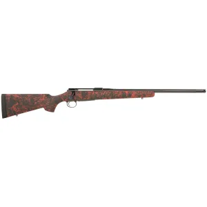 Sauer 100 Pantera XT Sports South Exclusive Full Size 6.5 PRC 5+1 20 Black Cerakote Fluted Threaded Barrel, Black Cerakote Drilled & Tapped Steel Receiver, Black/Red Webbing HS Precision Synthetic Stock, Rifle
