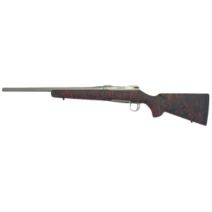 Sauer 80118098 100 Silver XT Sports South Exclusive, Full Size 308 Win 5+1 22 Stainless Steel Cerakote Barrel, Stainless Cerakote Drilled & Tapped Steel Receiver, Black/Red Webbing HS Precision Synthetic Stock, Rifle