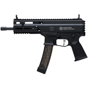 Grand Power 8588005808538 SP9A3 Stribog 9mm Luger 30+1 8 Black Threaded BBL, M-LOK Handguard, Black Hardcoat Anodize Alum/Polymer Rcvr w/Pic Rail, Rear Pic Rail, QD Sling Sockets, Black Polymer Grip, Ambidextrous,Tactical Pistols
