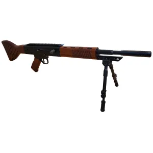 Rhineland GDFG9GLK15WN FG-9 Carbine 9mm Luger 15+1 16 Black Threaded Barrel, Black Pic Rail Aluminum Receiver, Walnut Wood Stock, Rifle
