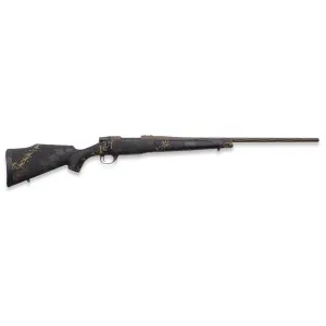 Weatherby VTA308NR2T Vanguard Talus Full Size 308 Win 5+1 22 Patriot Brown Cerakote #2 Fluted/Threaded Barrel & Drilled & Tapped Steel Receiver, Black w/Rust Brown, Smoke & Stone Sponge Monte Carlo Synthetic Stock, Rifle