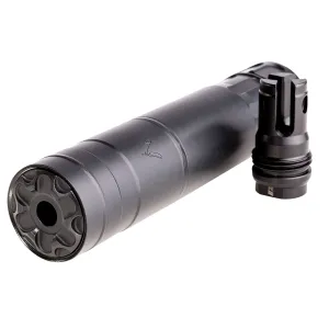 Rugged Suppressors Razor762 TI, 30 Cal (7.62mm), Rated Up To 300 RUM, 6.40 in L Titanium, 5/8 in-24 tpi R3 Flash Hider Included, RZR762TI