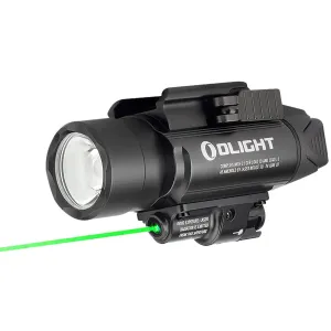 Olightstore Usa Inc BALDRPROBK1 Baldr Pro Black Anodized 300/500/1,350 Lumens White LED Green Laser