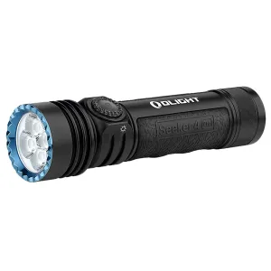 Olightstore Usa Inc SEEKER4PROMTBKCW Seeker 4 Pro Matte Black 5/50/300/600/1,200/4,600 Lumens White LED