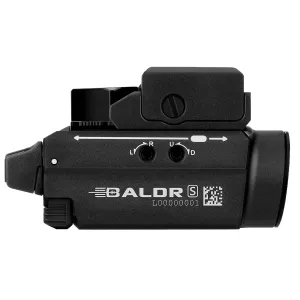 Olightstore Usa Inc BALDRSBLBK Baldr S BL Black Anodized 100/300/800 Lumens White LED Blue Laser