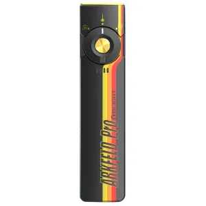 Olightstore Usa Inc ARKFELDPRO3RRSV3 Arkfeld Pro Black/Racing Stripes 1/15/100/420/1,300 Lumens White LED Green Laser UV Light