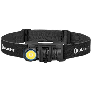Olightstore Usa Inc PERUN2MINIBKCW Perun 2 Mini Black Anodized 2/15/40/60/250/1,100 Lumens White/Red LED, Headlamp