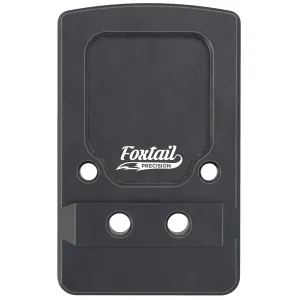Foxtail Precision 100013 Rear Sight Dovetail Optic Adapter Plate for non MOS Glock Black Anodized Glock Non MOS
