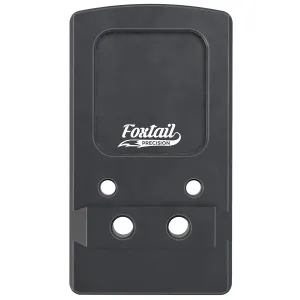 Foxtail Precision 100015 Rear Sight Dovetail Optic Adapter Plate for non MOS Glock Black Anodized Glock Non MOS