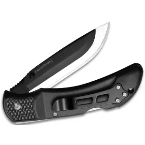 Outdoor Edge OX10C Onyx 3.50 Fold Plain 420J2 Stainless Steel Blade/Black Trimond Textured Poly Handle, Knife