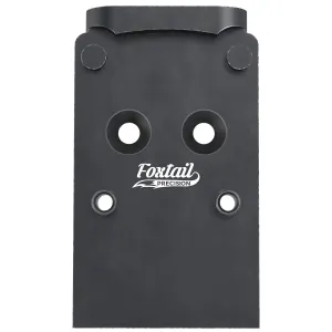 Foxtail Precision 100006 Red Dot Adapter Plate for Optics-Ready Pistol Black Anodized Glock MOS