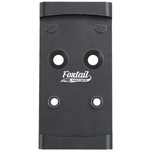 Foxtail Precision 100010 Adapter Plate Black Anodized Aluminum, Compatible w/Glock MOS, Holosun 407K/507K/EPS Carry Pattern Footprint Mount