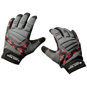 Black Rain Ordnance TACTGLOVEGRY/BLK/RD2XL Tactical Gloves Black/Gray/Red 2XL Velcro, Gloves