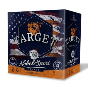 Nobel/eurosports Llc ANSLR19 Target Low Recoil 12Gauge 2.75 1oz 9Shot 25 Per Box/10Case, Shotshell Lead Loads