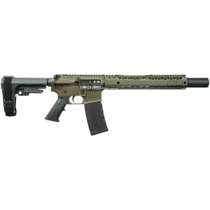 Black Rain Ordnance BROROTRM30A Spec15 M30A ROTR 300 Blackout 30+1 7.50 Black Nitride Threaded BBL, M-LOK Handguard, Badlands Cerakote Alum Pic Rail Rcvr, Black SB Tactical SBA3 Brace, Black G.I. Grip, Right Hand,Tactical Pistols