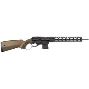 Fightlite Industries HLR556FDT Herring Model 2024 223 Rem/5.56 NATO 16.25 Matte Black Threaded BBL, Matte Black Pic Rail Rcvr, M-LOK Handguard, FightLite High Impact FDE Polymer Stock, Ambidextrous,Tactical Rifles