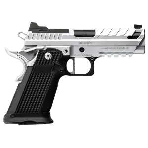 Fusion Firearms XP9BLKC10 XP Pro 9mm Luger 10+1 4 Chrome Fluted/Ported BBL, Black Steel Optic Cut/Serr/Vent Cut Slide, Chrome Steel Frame w/Pic Rail, Black Alum Grip, RMR Footprint,Pistol
