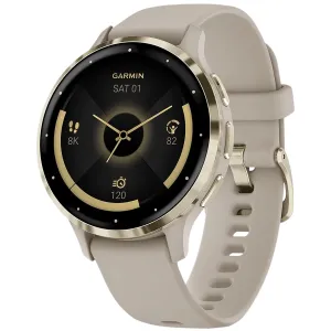 Garmin 0100278502 Venu 3S Fitness Tracker French Grey Band AMOLED Display Compatible w/ iPhone/Android,Watches