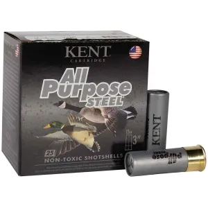Kent Cartridge AP123S36-4 12Gauge 3 1 1/4oz 4Shot 25 Per Box/10 Case,Shotshell Steel Loads
