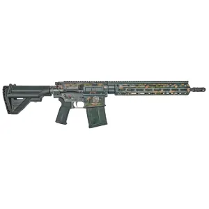 Heckler & Koch 81001069 MR556 A1 75th Anniversary *CA Compliant 5.56x45mm 10+1 16.50 Black Stainless Steel Barrel, Flecktarn Camo Pic Rail Aluminum Receiver, M-LOK Handguard, Adj Black Synthetic Stock, Black Poly Grip, Rifle
