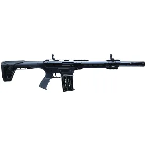 Charles Daly 930411 AR-12A 12 Gauge Semi-Auto 3 5+1 18.50 Black Steel Barrel, Black Pic Rail Aluminum Receiver, Black Adj w/Pistol Grip Synthetic Stock, Tactical Shotgun