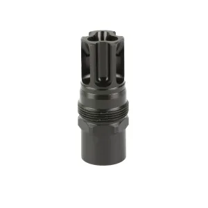 Liberty Precision Machine Eclipse, Flash Hider, 30 Caliber, 1/2X28 Thread Pitch, Compatible with .900 in-24 Mounts, 2.25 in Long for a 14.5 in Pin and Weld, Nitride Finish, Black LPM-2005