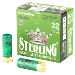 Sterling Exclusive Series, 12 Gauge 2.75 in, #5, 1 1/8 oz, Shot Shell, 25 Round Box 8698779950804