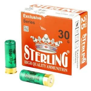Sterling Exclusive Series, 12 Gauge 2.75 in, #7, 1 1/6 oz, Shot Shell, 25 Round Box 8698779950637
