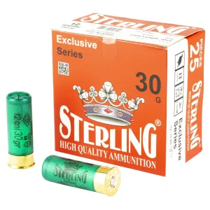 Sterling Exclusive Series, 12 Gauge 2.75 in, #9, 1 1/6 oz, Shot Shell, 25 Round Box 8698779950651
