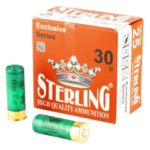 Sterling Exclusive Series, 12 Gauge 2.75 in, #5, 1 1/6 oz, Shot Shell, 25 Round Box 8698779950613