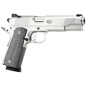 Bul Armory 39102GC 1911 Government Pistol 9mm 5 in 10+1 Silver Finish Stainless Black G10 Grip