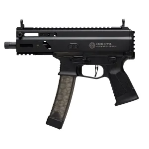 Grand Power Stribog SP9A3S, Semi-auto Pistol, 9MM, 5 in Threaded Barrel, Aluminum Frame, Non-Reciprocating Charging Handle, M-LOK Rail, Matte Finish, Black, 30 Rounds, 3 Mags, Plastic Hard Case GRP8588005808590