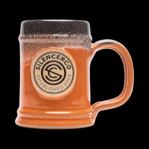 SILENCERCO LOGO DENEEN POTTERY 16 oz. TANKARD - Sunset Orange