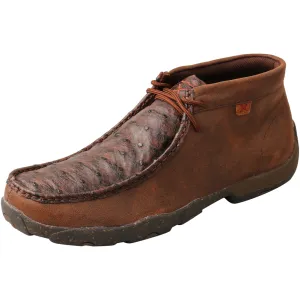 TWISTED X Men's Chukka Brown & Brown Ostrich Driving Moc (MDM0087)