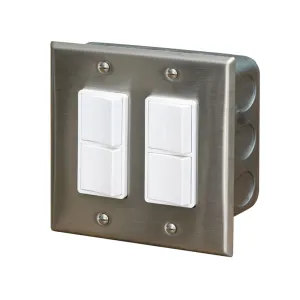 INFRATECH Duplex Switch Wall Plate and Gang Box