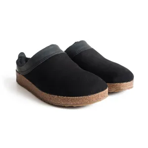 HAFLINGER Women's Snowbird Arch Support Shearling Leather Clogs