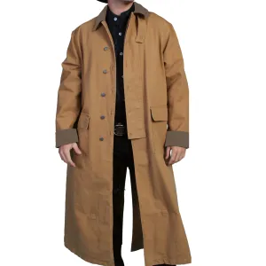 SCULLY Men's Rangewear Natural Canvas Duster Jacket (RW107)