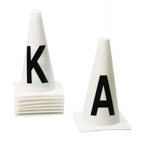 EQUIESSENT Dressage Cones Set of 8 (467777WHT-SET8)
