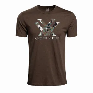 VORTEX Mens Camo Logo Short Sleeve T-Shirt