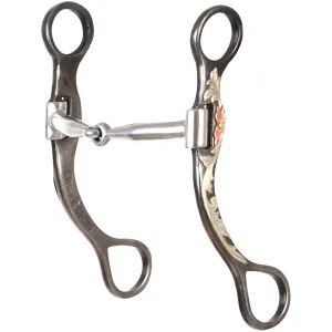 CLASSIC EQUINE Floral Scroll Tool Box Straight Shank Bit with Smooth Bar (TBBIT36SS20)