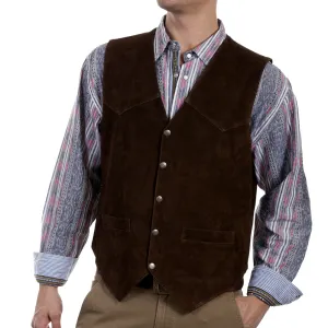 SCULLY Mens Soft Touch Lamb Lambskin Snap Vest