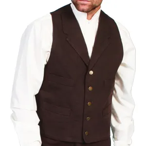 SCULLY Mens Lined Button Cotton Canvas Vest