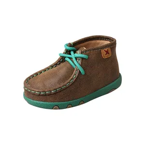 TWISTED X Infant Driving Bomber/Turquoise Moccasins (ICA0008)